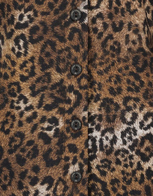 Blouse Kikkie Technical Jersey | Animal Brown