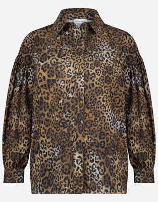 Blouse Sabine Technical Jersey | Animal Brown