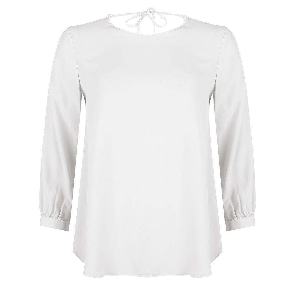 Evie Tie Top | White