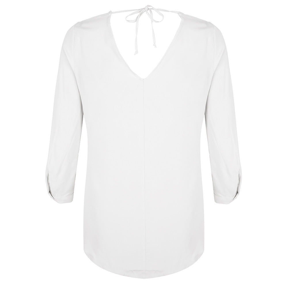 Evie Tie Top | White