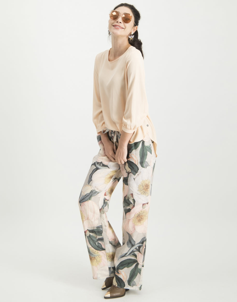 Evie Tie Top | Ecru