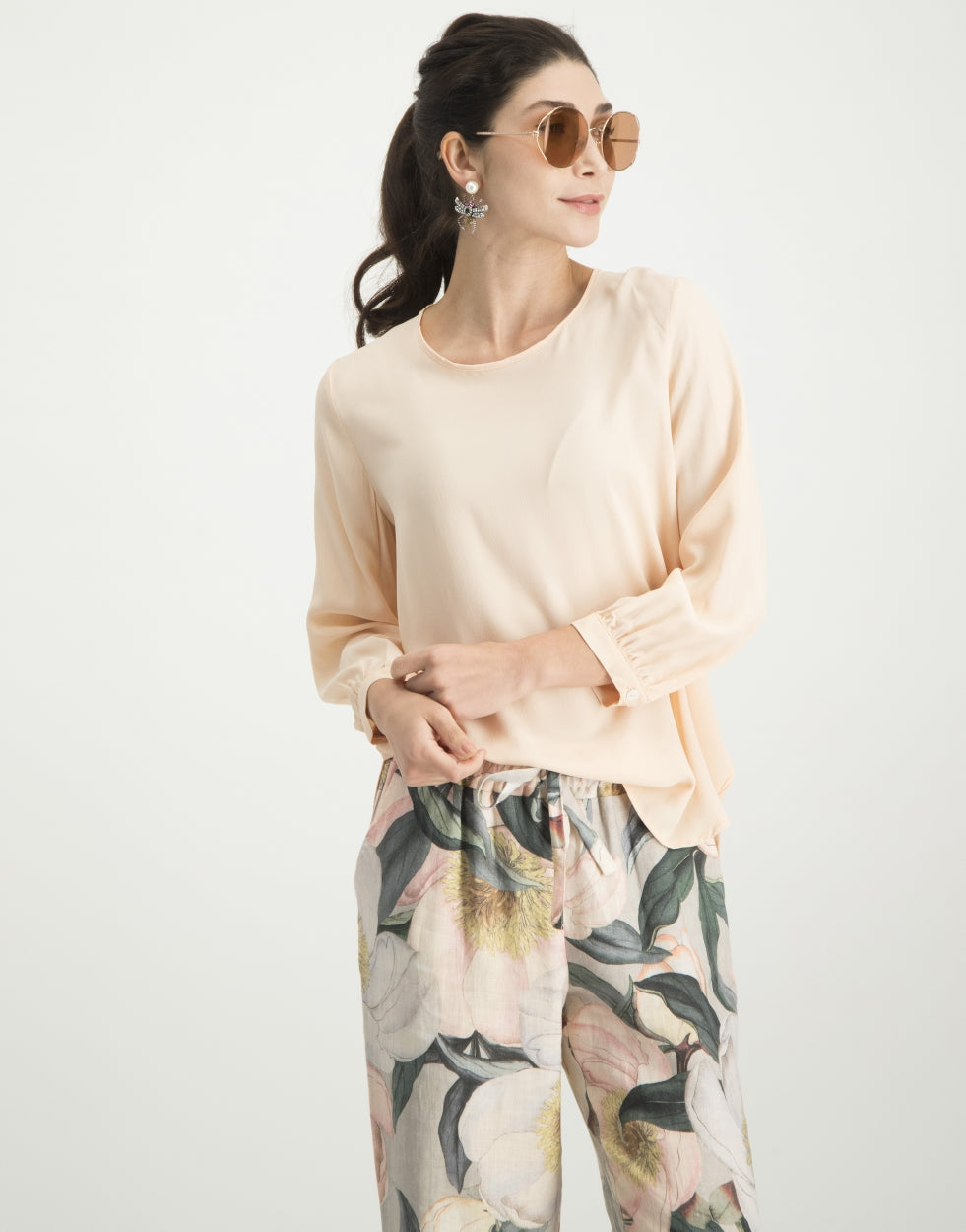 Evie Tie Top | Ecru