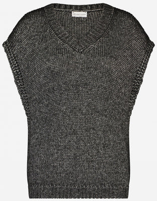 Vest Filippa | Black Melange