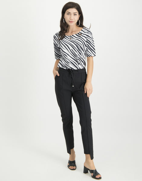 Lilli Asymmetrical Pants | Black