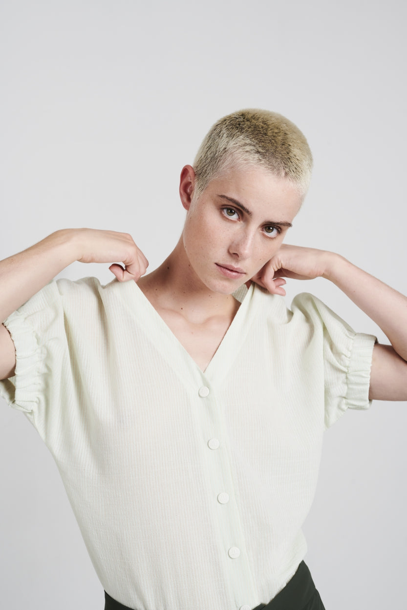 Blouse Helga Organic Cotton | Light green