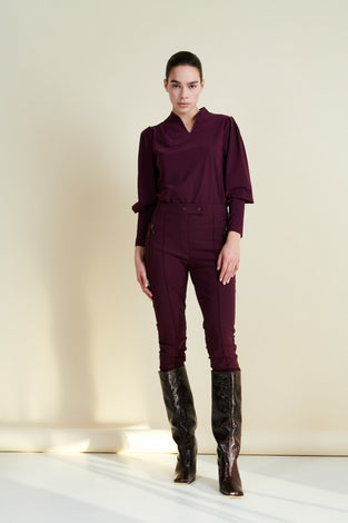Pants Kaya Long Technical Jersey | Aubergine