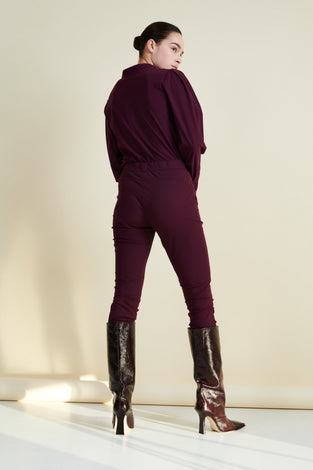 Pants Kaya Long Technical Jersey | Aubergine