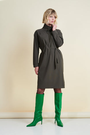 Dress Lena Technical Jersey | Army