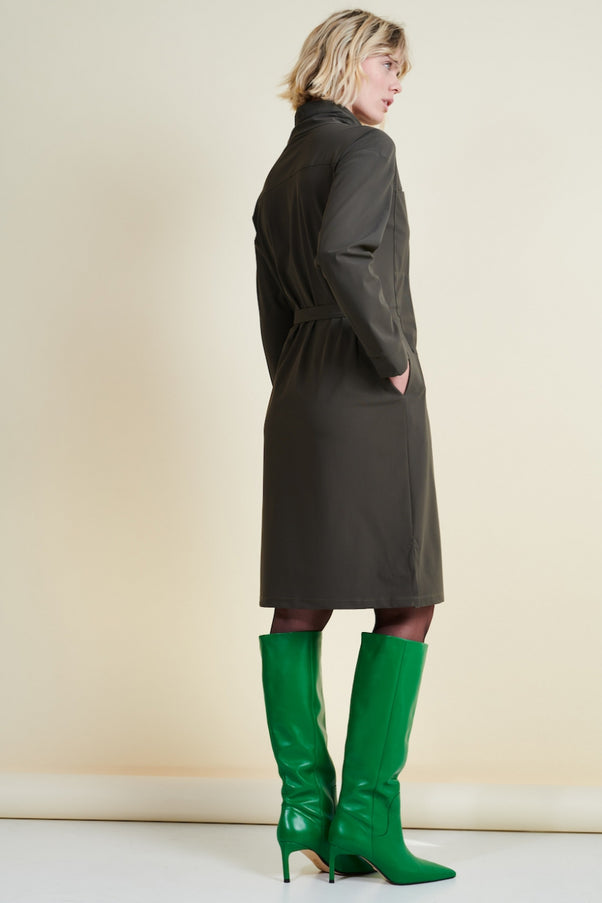 Dress Lena Technical Jersey | Army