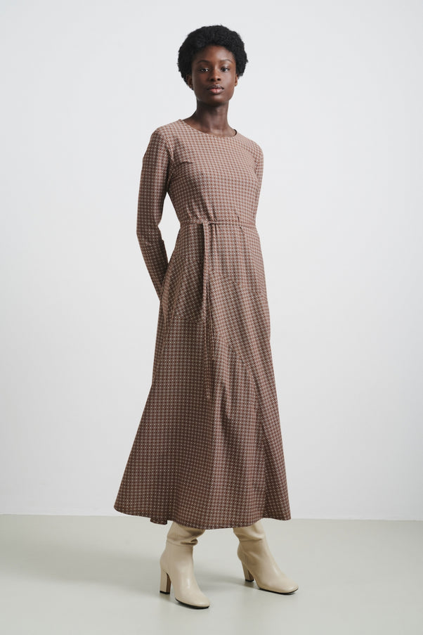 Dress Jessica Technical Jersey | Brick