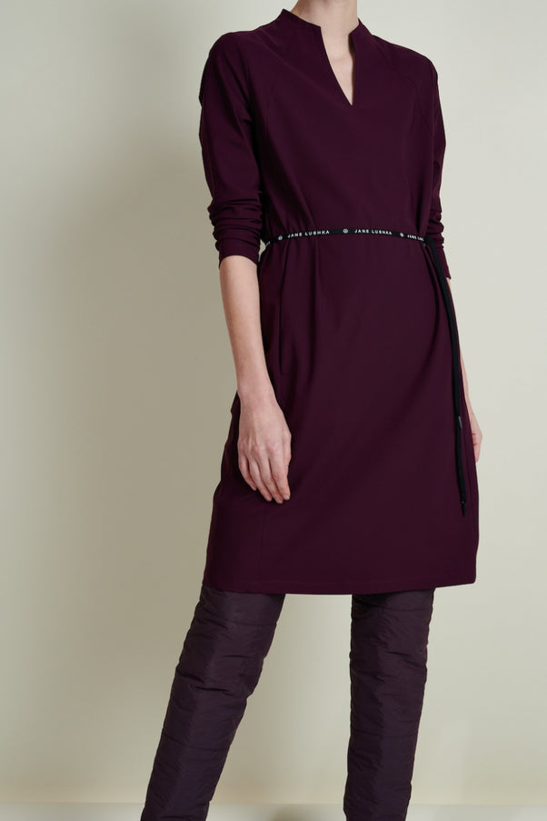 Dress Andre Technical Jersey | Aubergine