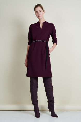 Dress Andre Technical Jersey | Aubergine