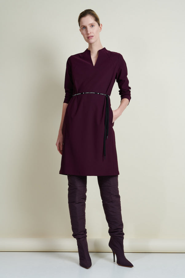Dress Andre Technical Jersey | Aubergine