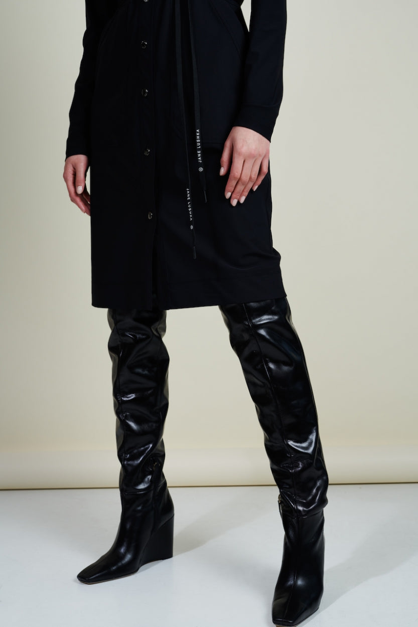 Dress Majella Technical Jersey | Black