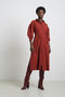 Dress Sabine Long Technical Jersey | Brick