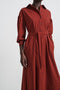 Dress Sabine Long Technical Jersey | Brick