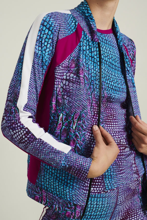 JL Jacket V03 | Fuxia/White