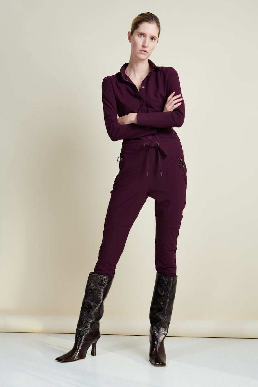 Jumpsuit Milou Technical Jersey | Aubergine