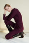 Jumpsuit Milou Technical Jersey | Aubergine