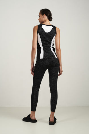 JL Tank Top Da V06 | Black/White
