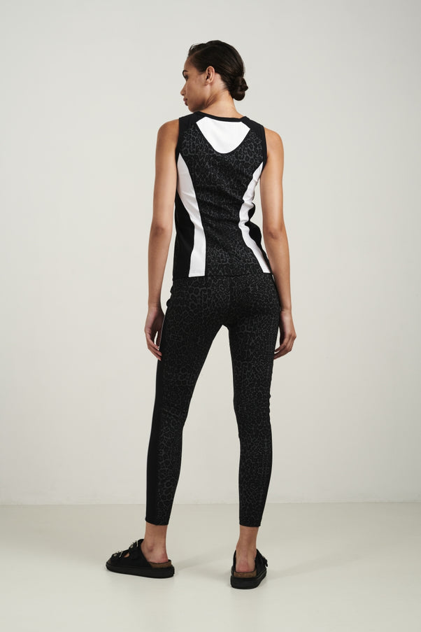 JL Tank Top Da V06 | Black/White