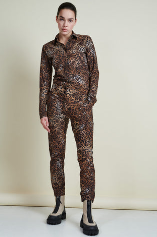 Blouse Kikkie Technical Jersey | Animal Brown