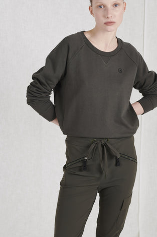 Soft Sweater Logo Organic Cotton | Green
