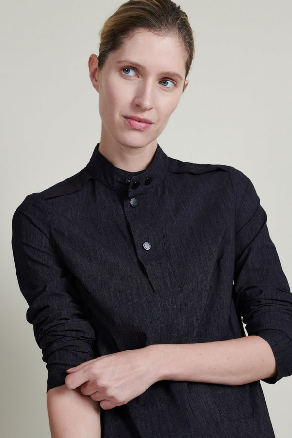 Top Atlas/LS Technical Jersey | Black Denim