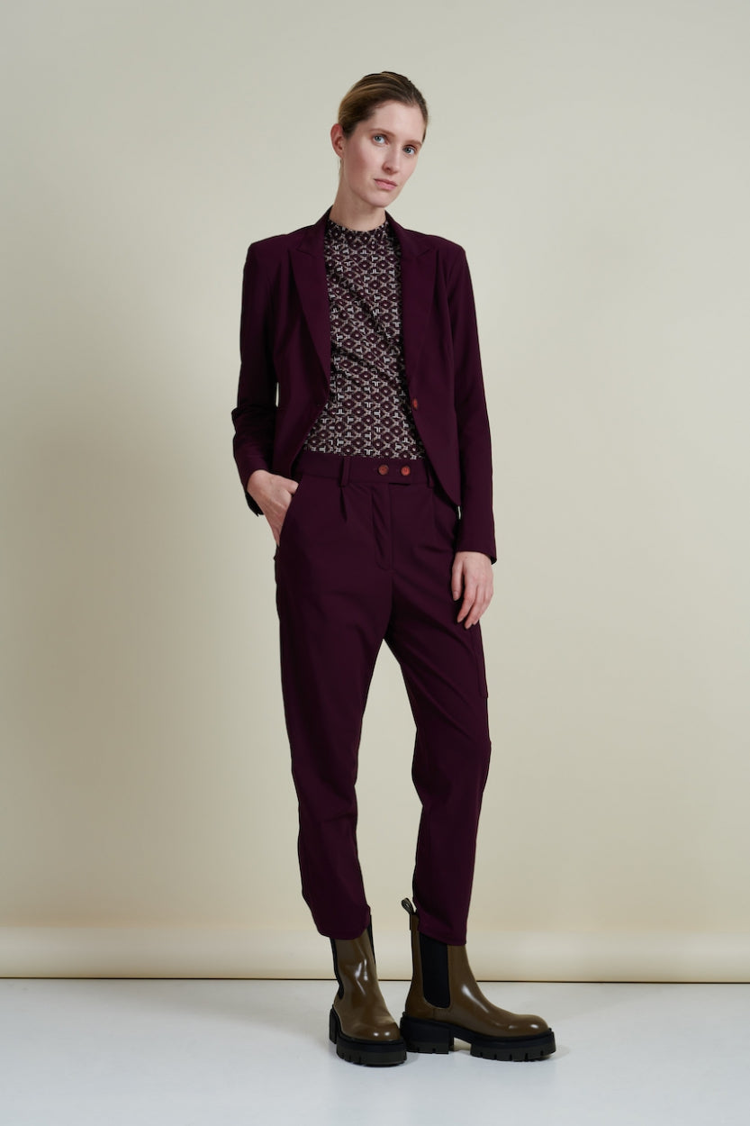 Blazer Elvira Technical Jersey | Aubergine