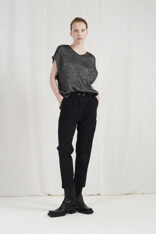 Vest Filippa | Black Melange