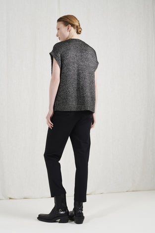 Vest Filippa | Black Melange