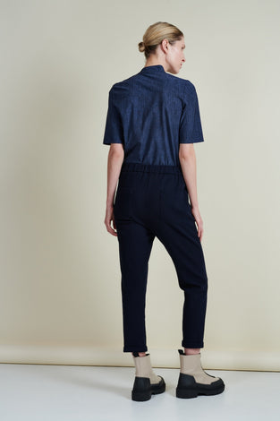 Top Atlas Technical Jersey | Blue denim