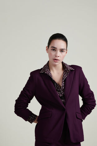 Blazer Havana Eco Viscose | Bordo