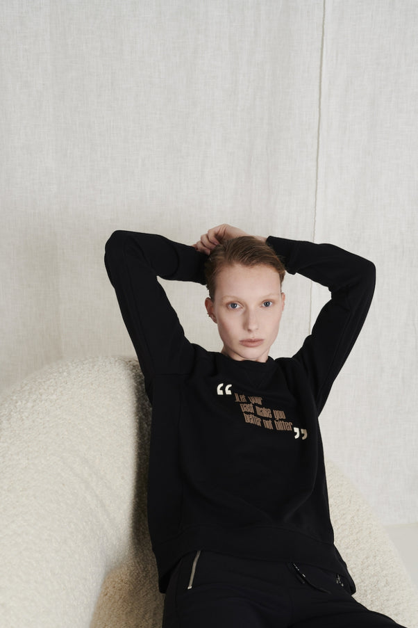 Soft Sweater Past Organic Cotton | Black