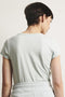 T shirt V Neck easy wear/1 Organic Cotton | Aqua