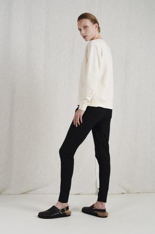 Soft Sweater Logo Organic Cotton | Ecru