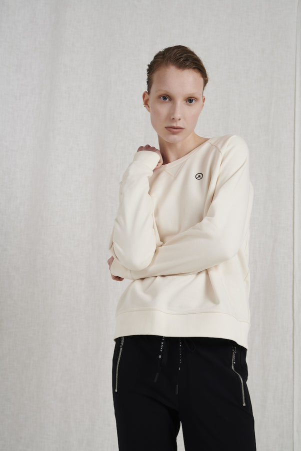 Soft Sweater Logo Organic Cotton | Ecru