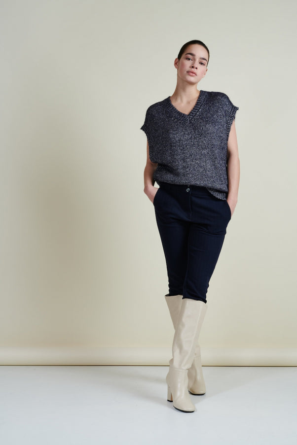 Vest Filippa | Blue Melange