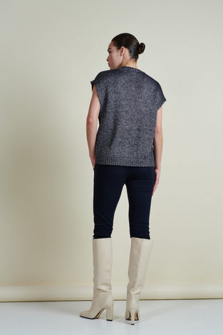 Vest Filippa | Blue Melange