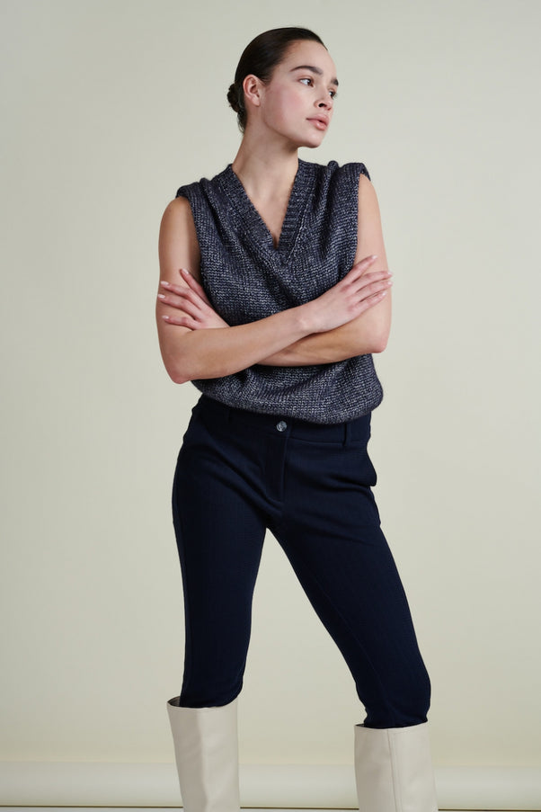 Vest Filippa | Blue Melange